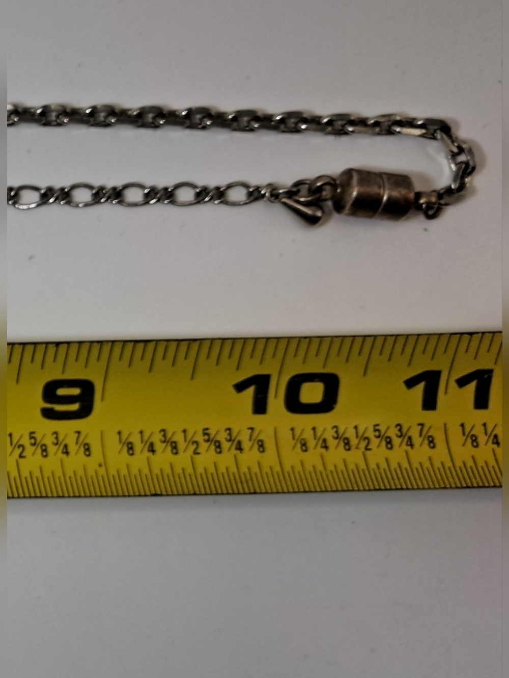Stainless Steel Polished Charcoal Glass Necklace - Picture 5 of 5